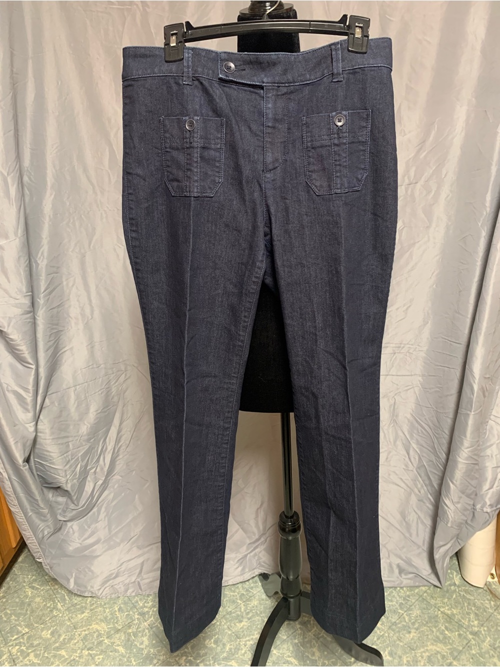 LOFT Women's Dark Navy Boot-Cut Jeans